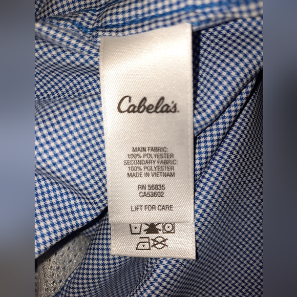 Men's Cabela's size large lightweight vented fishing shirt EUC - Picture 4 of 9